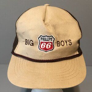 VINTAGE PHILLIPS 66 BIG BOYS SNAPBACK TRUCKER HAT CAP